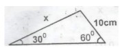 Find the value of x in the figure above